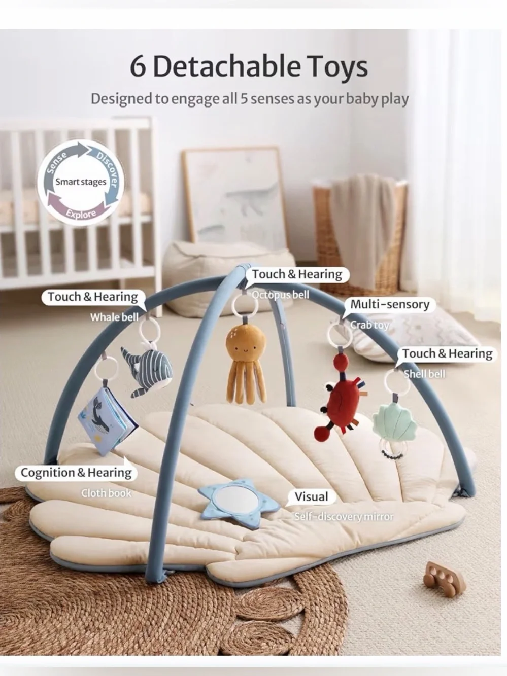 NIB - Blissful Diary Shell Activity Gym
